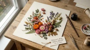 Réussir un herbier décoratif avec des fleurs séchées